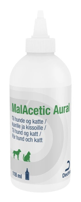 MALACETIC Aural korvapuhdiste kissoille ja koirille 118 ml