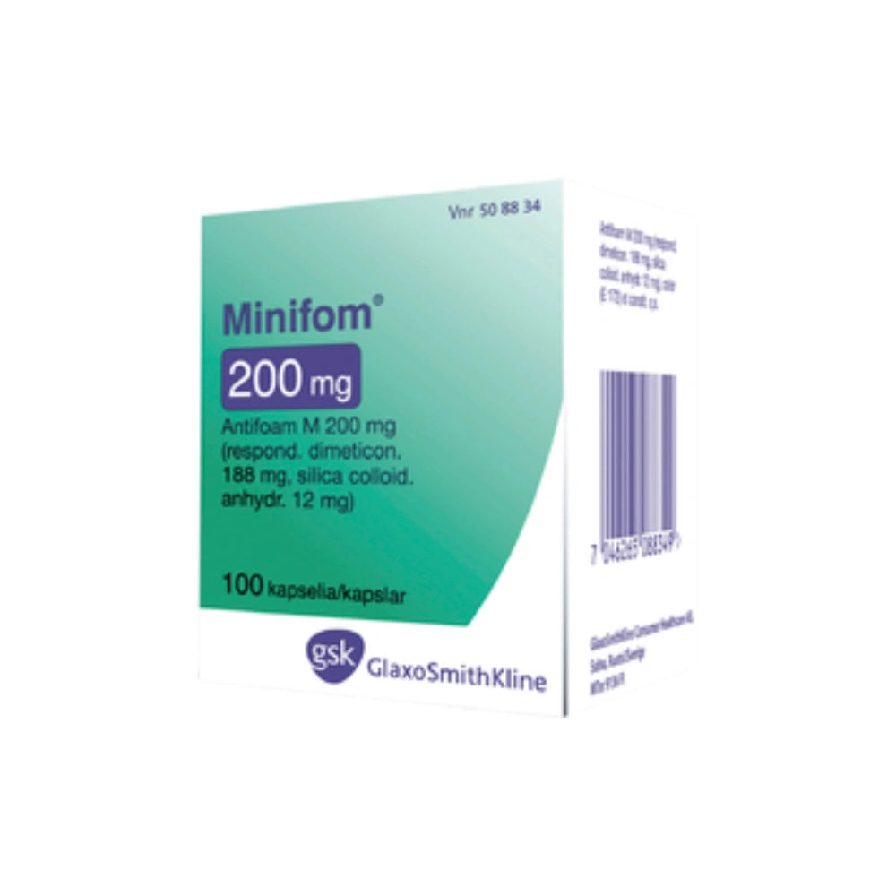 MINIFOM 200 mg kapseli, pehmeä 100 kapselia