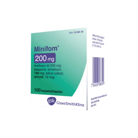 MINIFOM 200 mg kapseli, pehmeä 100 kapselia