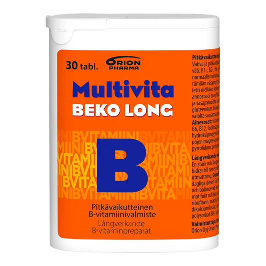 MULTIVITA Beko Long pitkävaikutteinen B-vitamiinitabletti 30 tabl