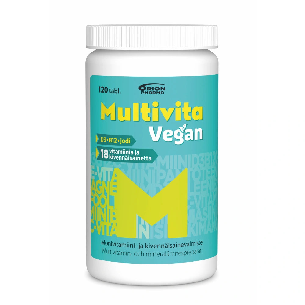 MULTIVITA Vegan monivitamiini 120 kpl