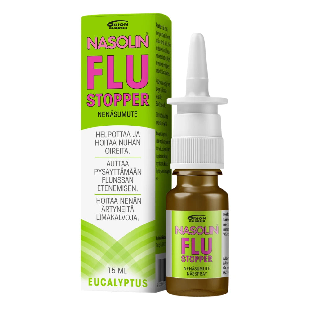 NASOLIN Flustopper nenäsumute flunssan oireisiin 15 ml