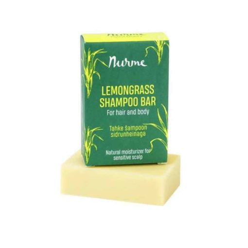 NURME LEMONGRASS SHAMPOO BAR, PALASHAMPOO HERKÄLLE HIUSPOHJALLE 100G