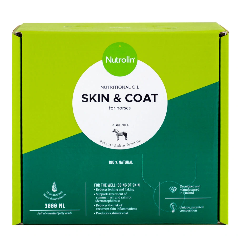 NUTROLIN Horse Skin & Coat täydennysrehuvalmiste hevosille 3l