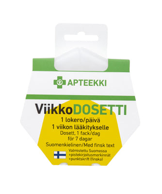 APTEEKKI VIIKKODOSETTI 1 LOKERO/PÄIVÄ 1 KPL