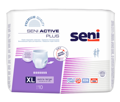 SENI ACTIVE PLUS HOUSUVAIPPA, KOKO XL 10 KAPPALETTA