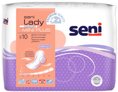 SENI LADY MINI PLUS VIRTSANKARKAILUSUOJA NAISILLE 10 KAPPALETTA