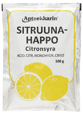 APTEEKKARIN SITRUUNAHAPPO 100 G