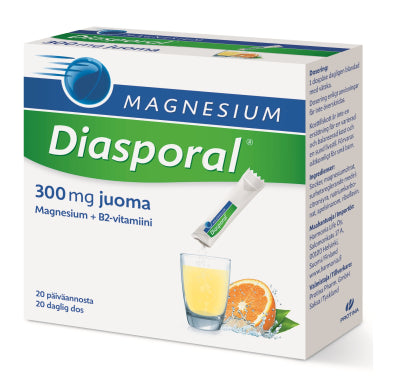DIASPORAL MAGNESIUM 300 JUOMAJAUHE 20 KAPPALETTA