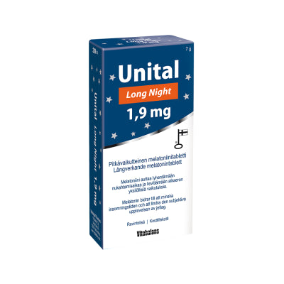 UNITAL LONG NIGHT 1,9 MG MELATONIINITABLETTI 30 TABLETTIA