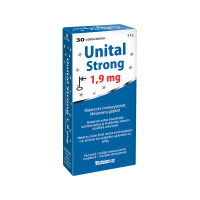 UNITAL STRONG 1,9 MG MELATONIINITABLETTI 30 TABLETTIA
