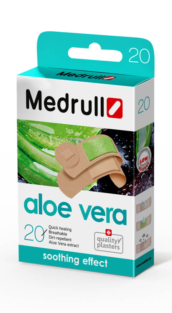 MEDRULL ALOE VERA ANTIBAKTEERINEN LAASTARI, 20 KAPPALETTA