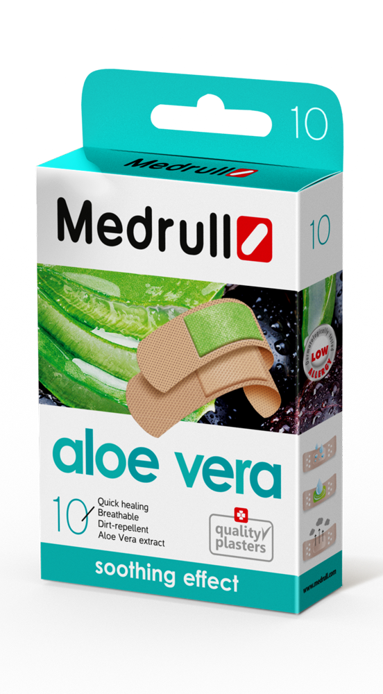 MEDRULL ALOE VERA ANTIBAKTEERINEN LAASTARI, 10 KAPPALETTA