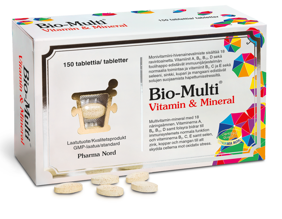 BIO-MULTI VITAMIN & MINERAL 150 TABLETTIA