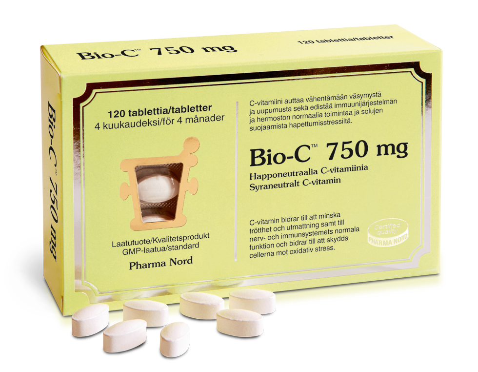BIO-C 750MG C-VITAMIINIVALMISTE 120 TABLETTIA