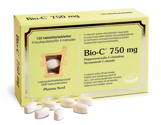 BIO-C 750MG C-VITAMIINIVALMISTE 120 TABLETTIA