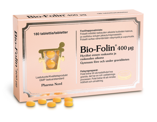 BIO-FOLIN 400 MIKROG FOOLIHAPPOVALMISTE 180 TABLETTIA