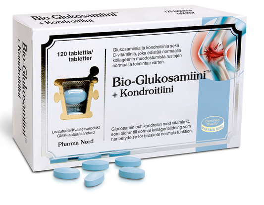 BIO-GLUKOSAMIINI + KONDROITIINI 120 TABLETTIA