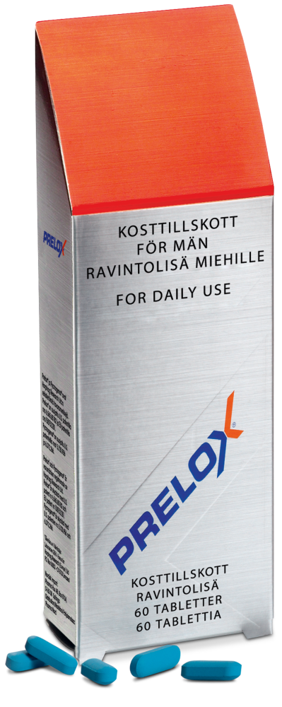 PRELOX RAVINTOLISÄ MIEHILLE 60 TABLETTIA