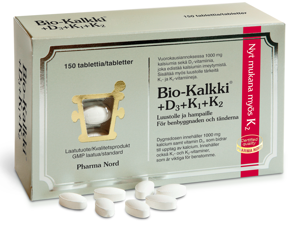 BIO-KALKKI+D3+K1+K2 150 TABLETTIA