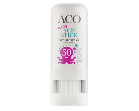 ACO SUN KIDS SUN STICK SPF 50 AURINKOPUIKKO LAPSILLE HAJUSTEETON 8 G