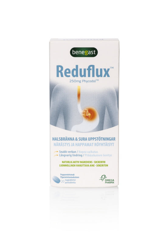 BENEGAST REDUFLUX CHEW PEPPERMINT 20 PURUTABLETTIA