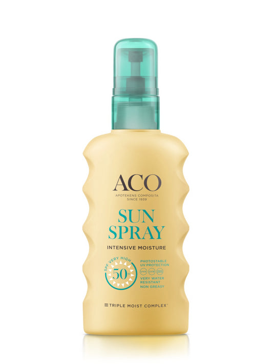 ACO SUN SPRAY SPF 50+ AURINKOSUOJASPRAY VARTALOLLE HAJUSTEETON 175 ML