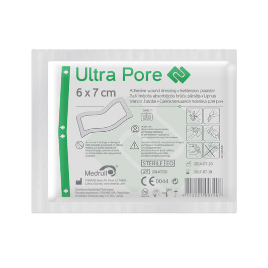 MEDRULL ULTRA PORE KIINNITTYVÄ SIDOS 6X7CM 1 KPL