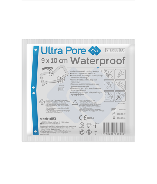 MEDRULL ULTRA PORE VEDENPITÄVÄ SIDOS 9X10CM, 1 KAPPALE