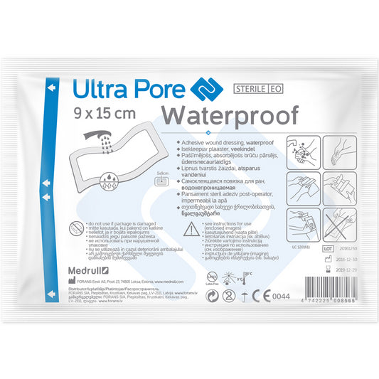 MEDRULL ULTRA PORE VEDENPITÄVÄ SIDOS 9X15CM, 1 KAPPALE