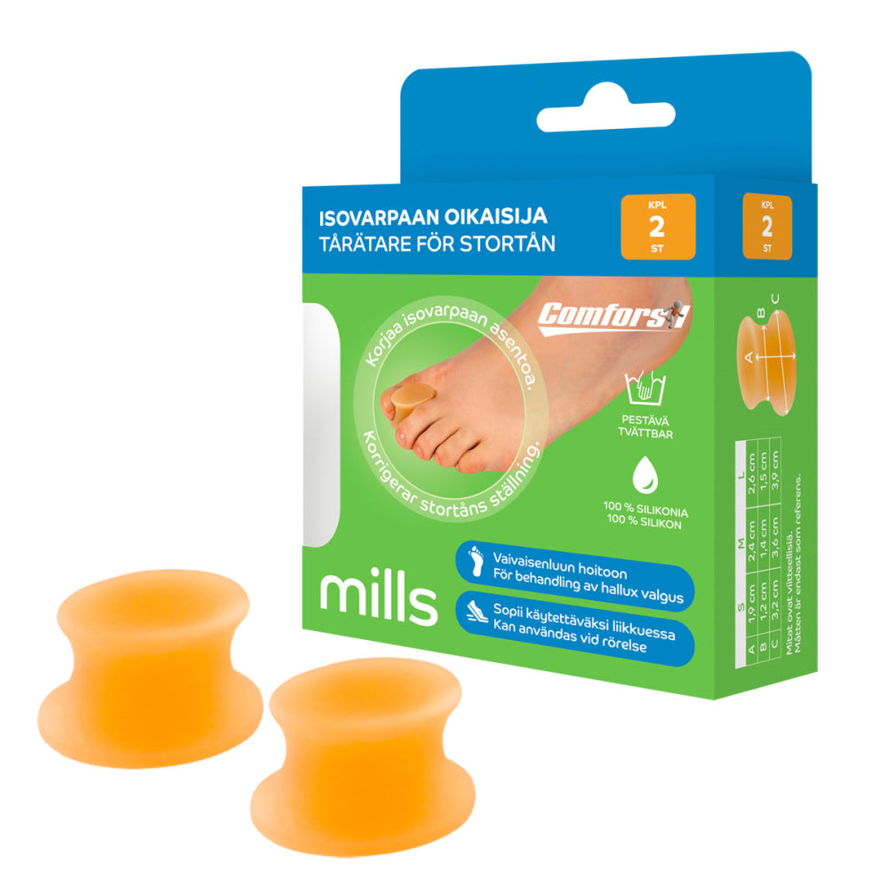 COMFORSIL ISOVARPAAN OIKAISIJA, M, 2 KAPPALETTA