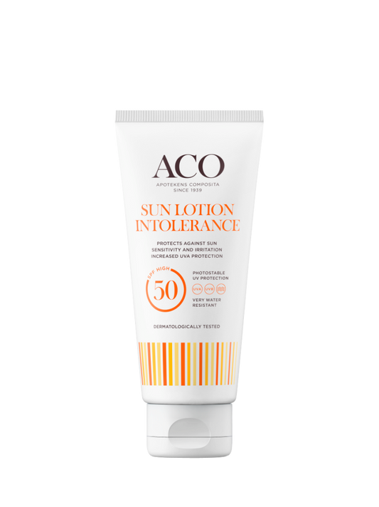 ACO Sun lotion intolerance SPF50 aurinkoherkälle iholle 100 ml