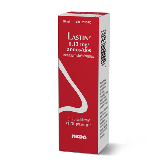 LASTIN 0,9 mg/ml nenäsumute, liuos, 10 ml