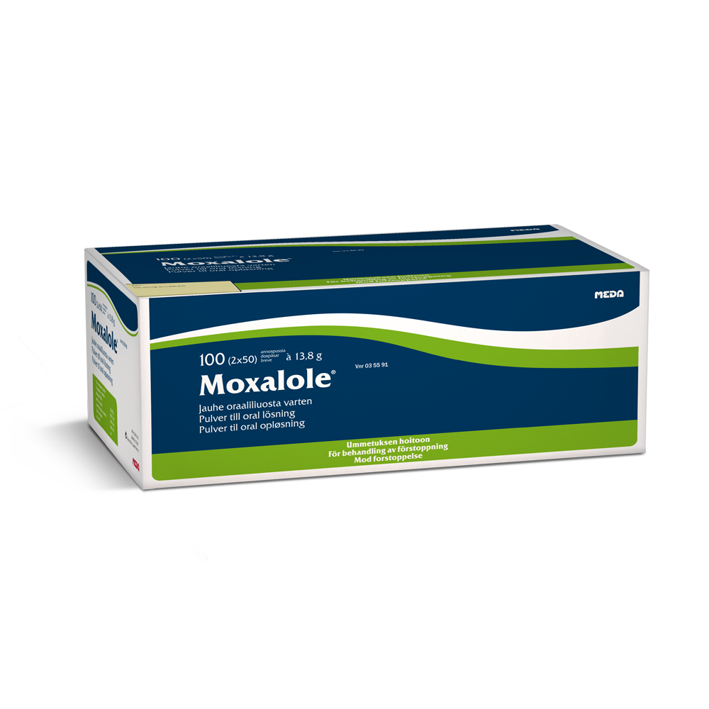 MOXALOLE 0,105 g/ml jauhe oraaliliuosta varten annospussi 100 kappaletta