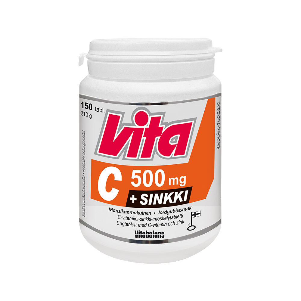 VITA-C 500 MG + SINKKI 150 TABLETTIA