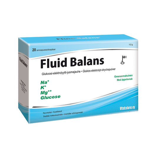 FLUID BALANS JUOMAJAUHE ANNOSPUSSI NESTETASAPAINON PALAUTTAMISEEN 20x5,6 G