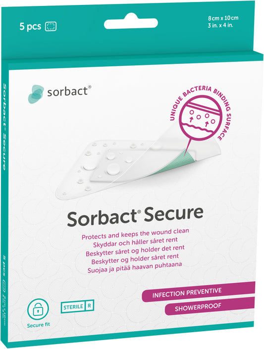 SORBACT SECURE 8X10CM 5 KAPPALETTA