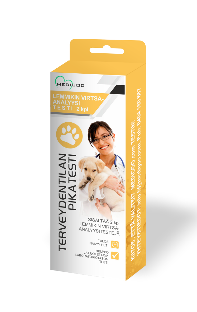 MEDIGOO LEMMIKIN VIRTSA-ANALYYSITESTI 2 KAPPALETTA