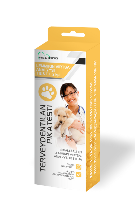 MEDIGOO LEMMIKIN VIRTSA-ANALYYSITESTI 2 KAPPALETTA