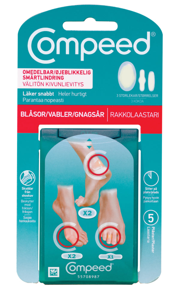 COMPEED MIX-PACK RAKKOLAASTARI 5 KAPPALETTA