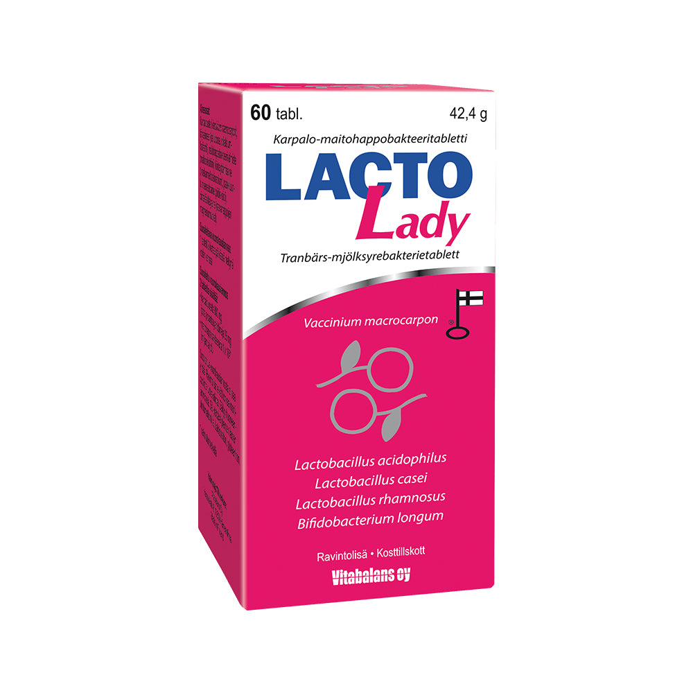 LACTO LADY MAITOHAPPOBAKTEERIVALMISTE 60 TABLETTIA