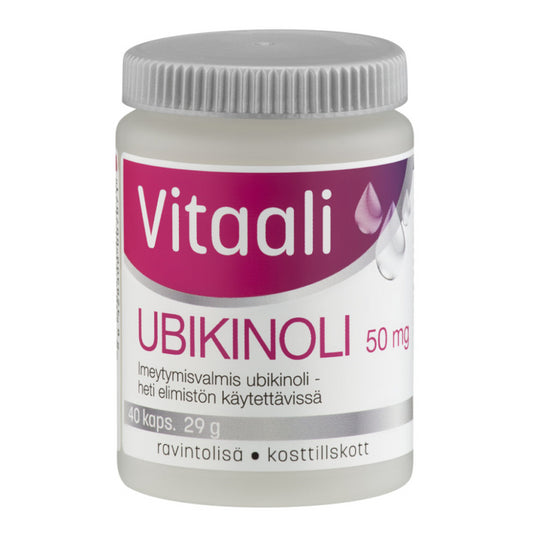 VITAALI UBIKINOLI 50 MG 40 KAPSELIA