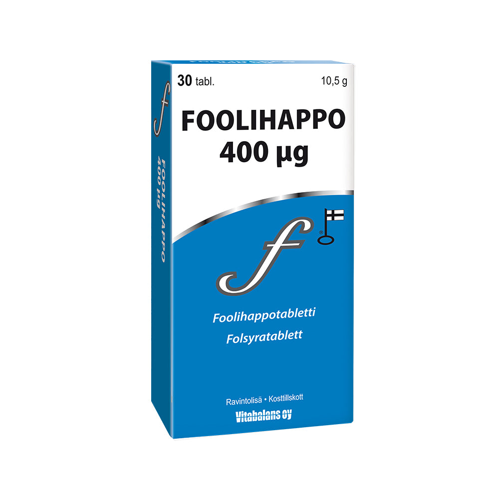 FOOLIHAPPO 400 MIKROG 30 TABLETTIA