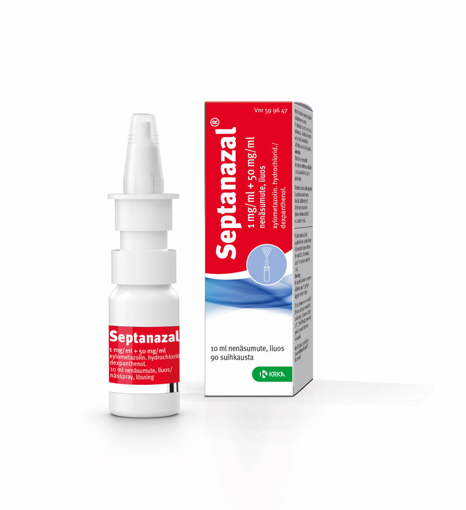 SEPTANAZAL 1 mg/ml/50 mg/ml nenäsumute, liuos 10 ml