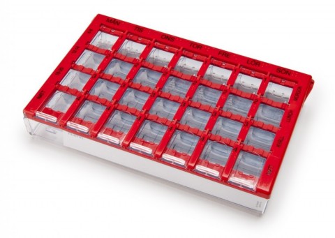 DOSETT MAXI RED SUOMENKIELINEN VIIKKOANNOSTELIJA 1 KPL