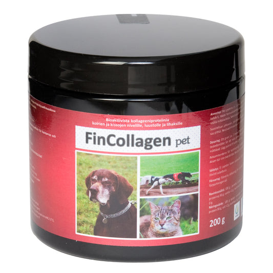 FINCOLLAGEN PET KOLLAGEENIVALMISTE KOIRILLE JA KISSOILLE 200 G