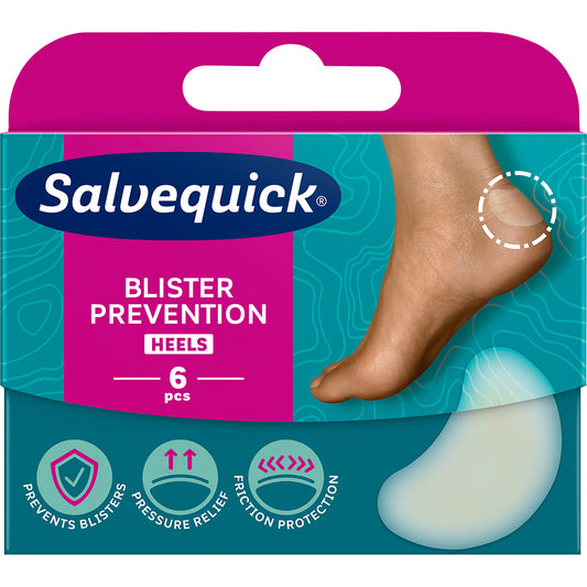 SALVEQUICK FOOT CARE HEELS RAKKOLAASTARI 6 KPL