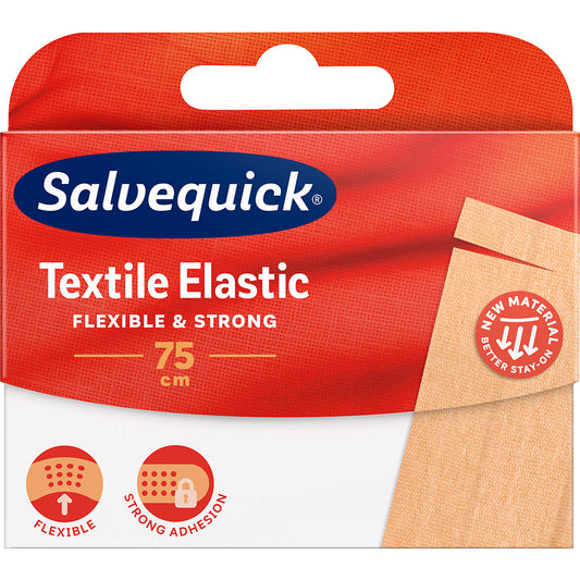 SALVEQUICK TEXTIL 75CM  LEIKATTAVA KANG.LAASTARI 1 KPL