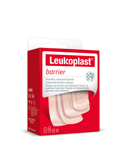 LEUKOPLAST BARRIER 22X72MM 38X63MM 38X38MM 1 KPLLEUKOPLAST Barrier vedenpitävä laastarilajitelma 20 kpl