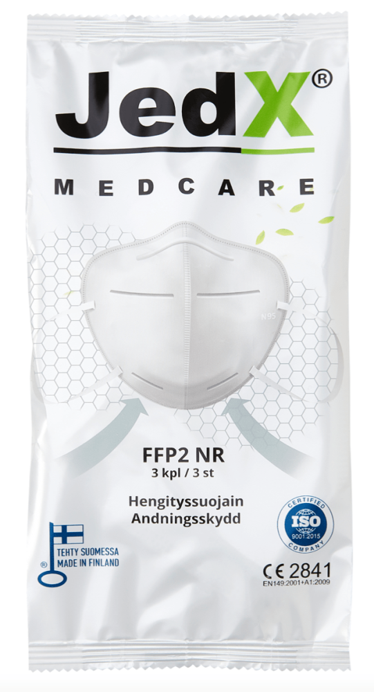 FFP2 HENGITYSSUOJAIN (FIN)  3 KPL